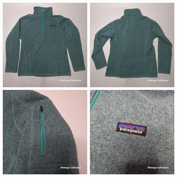 Patagonia Jackets & Blazers - Patagonia Better Sweater Women's Teal Fleece 1/4 Quarter Zip Pullover Jacket S